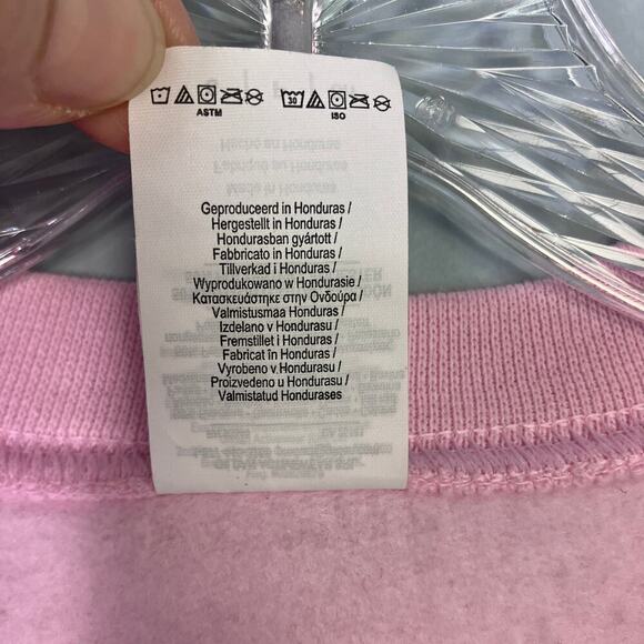 Gildan Monica Friends Style Crewneck Pink Pullover Sweatshirt Women's Size S - Picture 5 of 14